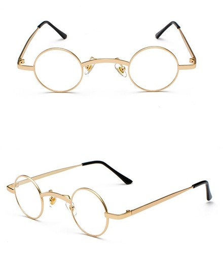 Retro small round glasses - small,