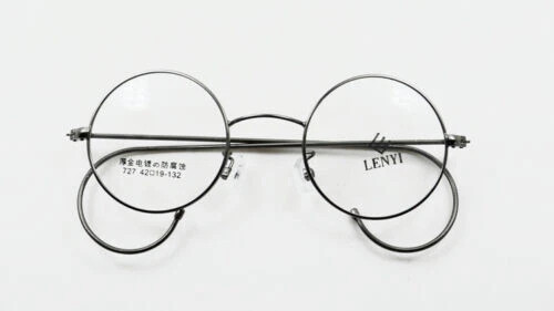 Vintage 46mm round eyeglass - 46mm,