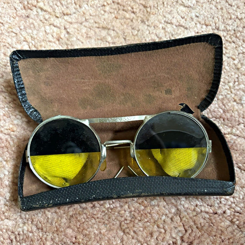 Vintage furnace glasses brown - furnace,